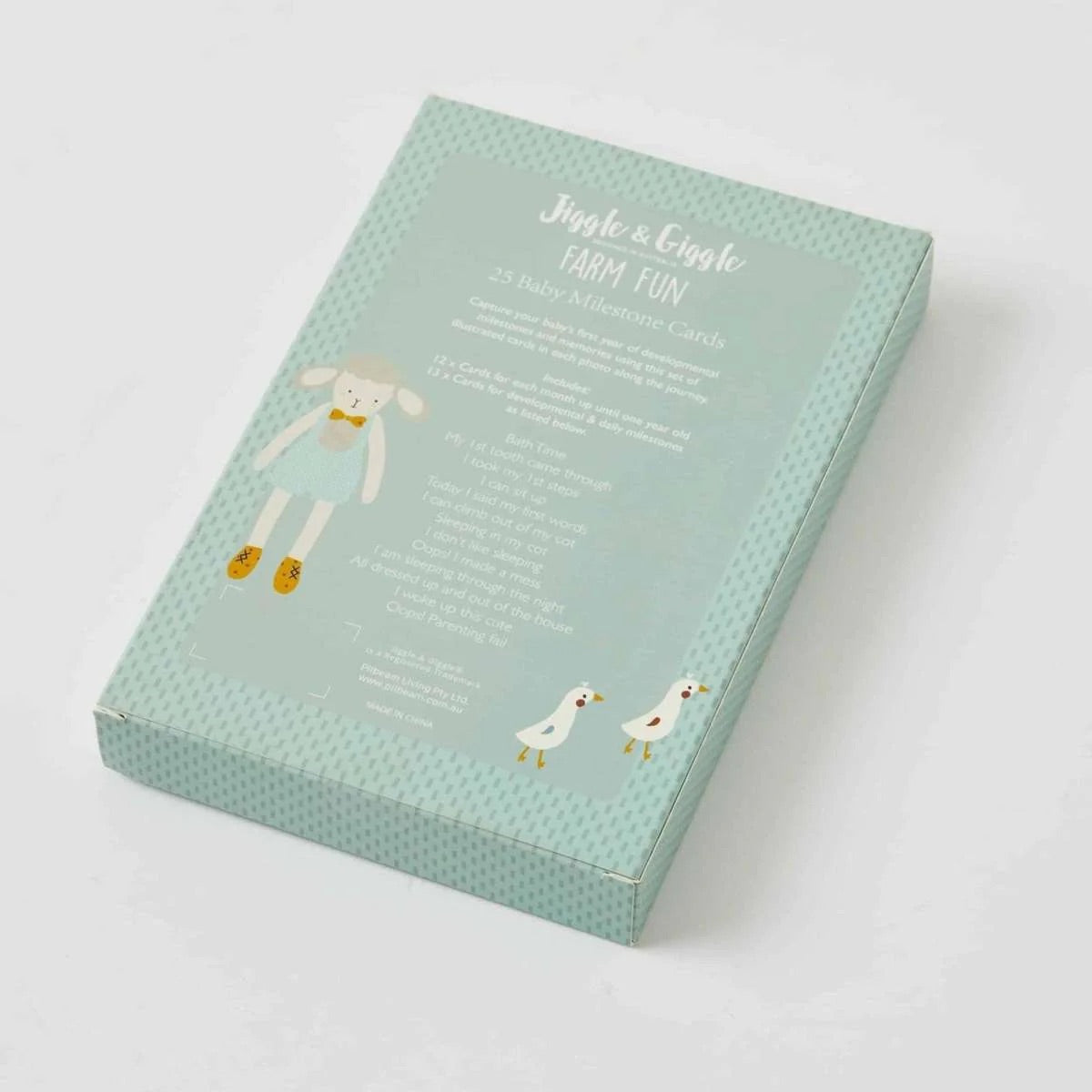 Baby Milestone Cards - Farm Fun - Jiggle & Giggle