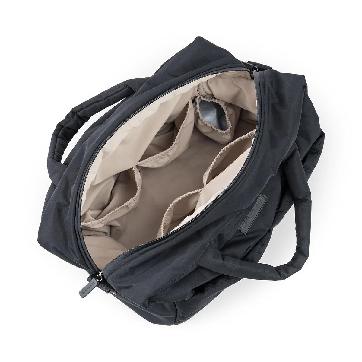 Quilted Nappy Bag - Black - Done By Deer