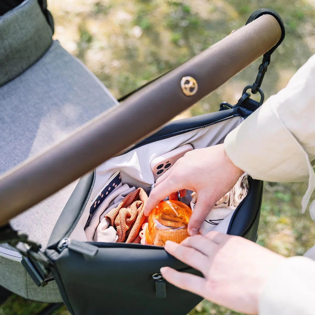 Done by Deer Stroller Bag - Black - NEW
