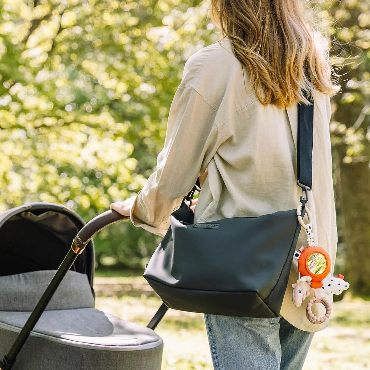 Done by Deer Stroller Bag - Black - NEW
