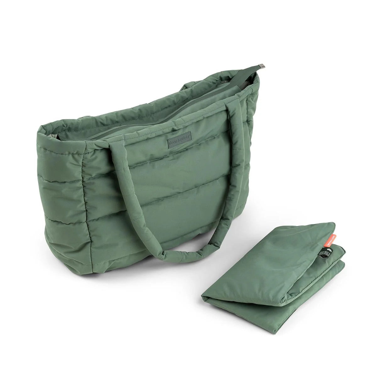 Qulited Changing Tote - GREEN - Done By Deer - NEW