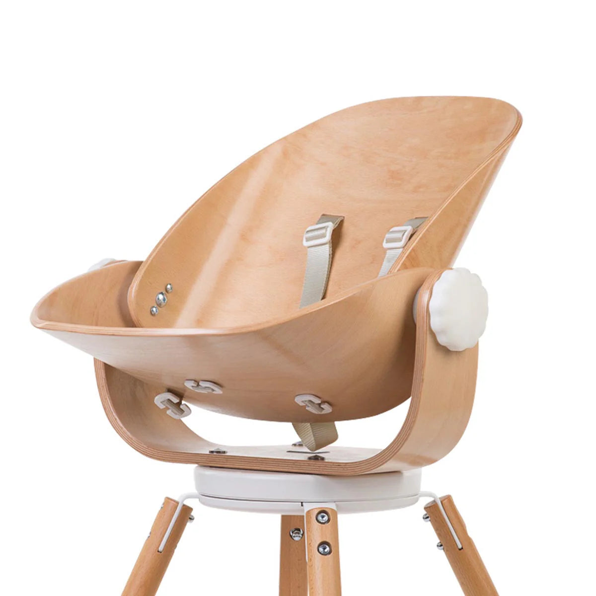 Newborn Seat for High Chair - Evolu 2 Childhome - Natural & White by Childhome