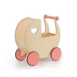 Classic Toy Pram - Natural & Pink - Moover