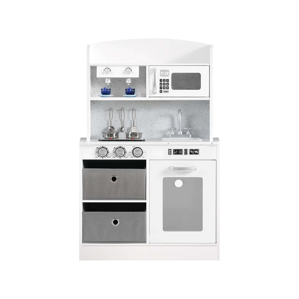 Kids Kitchen Play Set - White & Grey