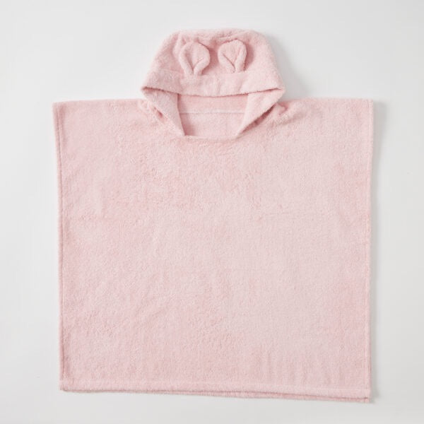 Hooded Poncho - Sunshine Pink - from Jiggle & Giggle