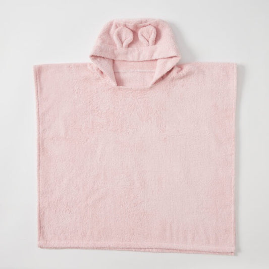Hooded Poncho - Sunshine Pink - from Jiggle & Giggle