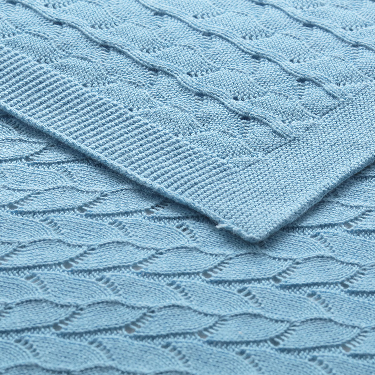 Baby Cotton Blanket - Blue