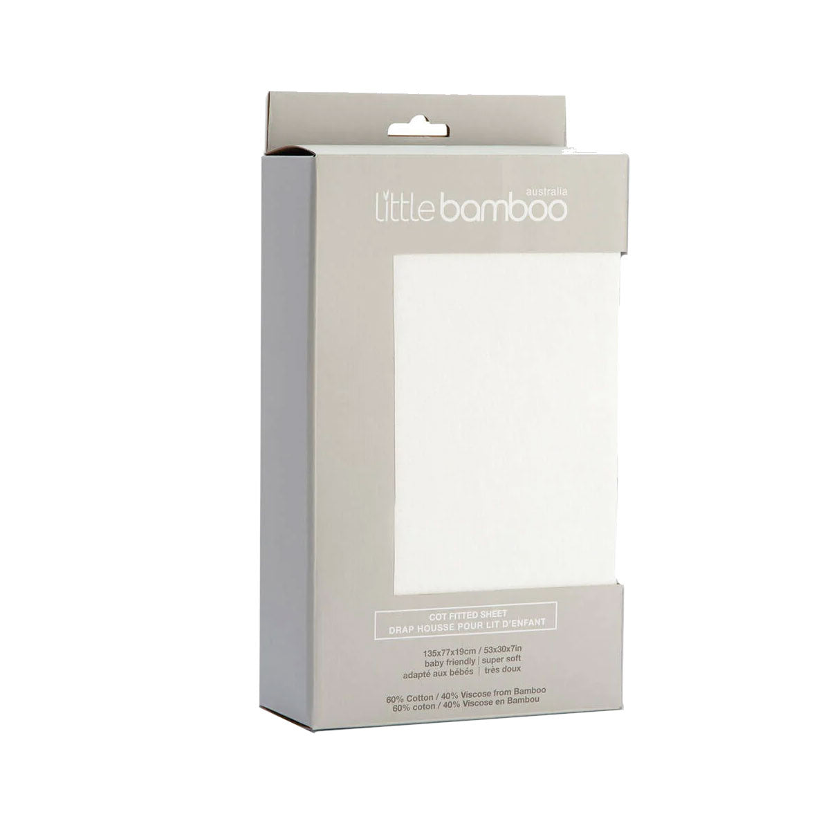 Little Bamboo Jersey Fitted Sheet Cot Size - Natural