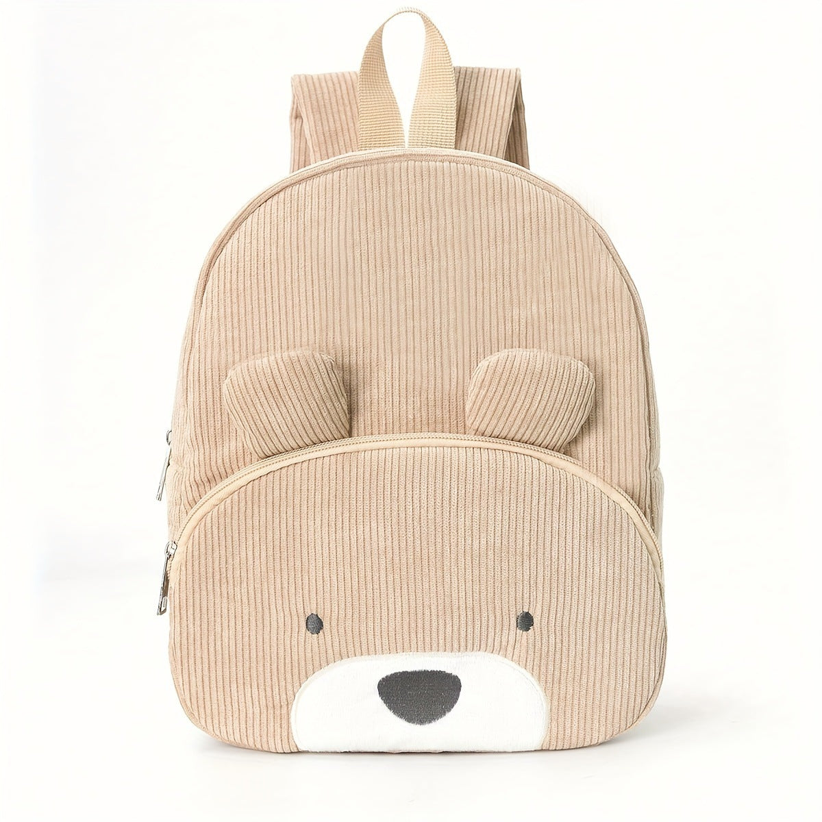 Backpack - Bear - Khaki - with Adjustable Straps