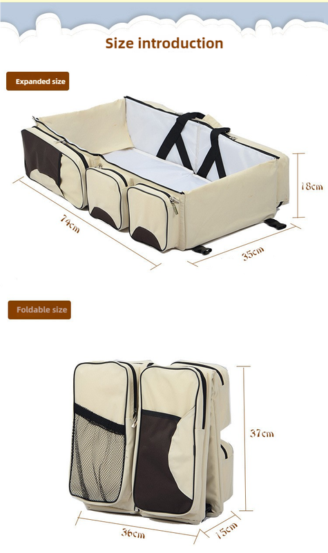 Multifunctional Portable Baby Crib in Bag