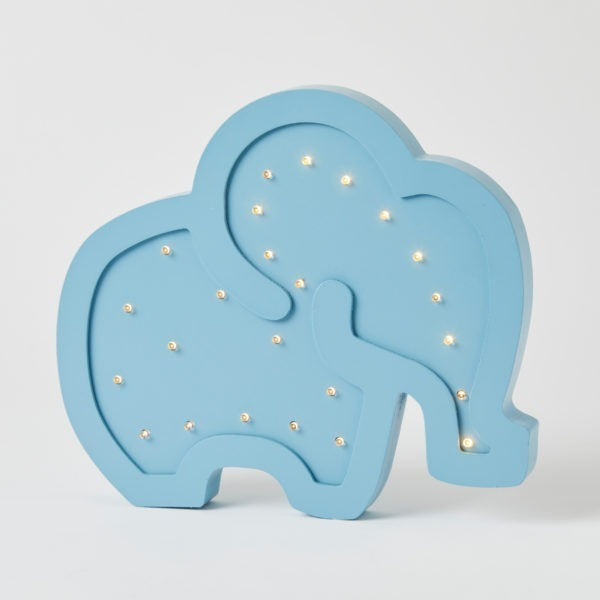Night Light - Elephant Wooden Light