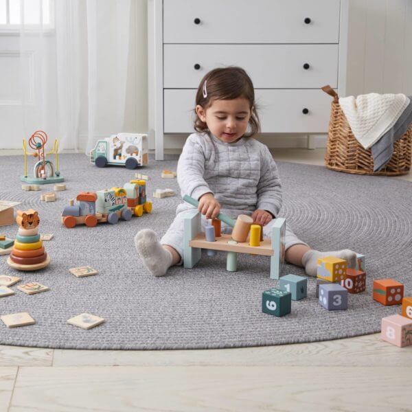 Hammer Bench - Natural Wood Toy