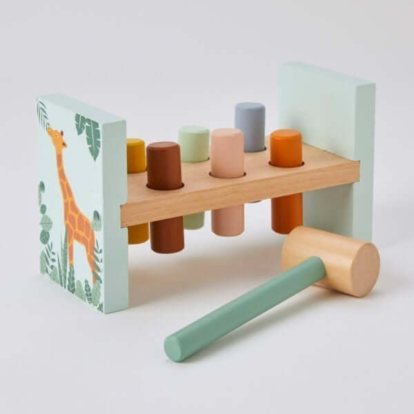 Hammer Bench - Natural Wood Toy