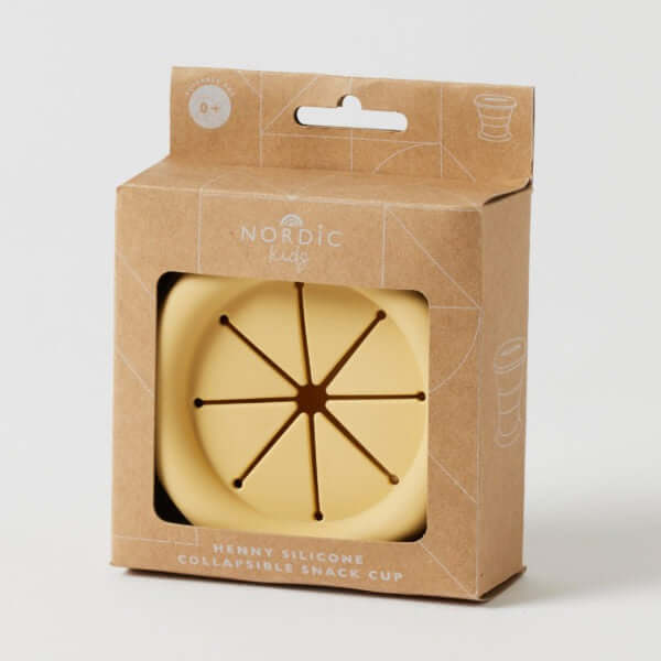 Henny Silicone Collapsible Snack Cup – Lemon