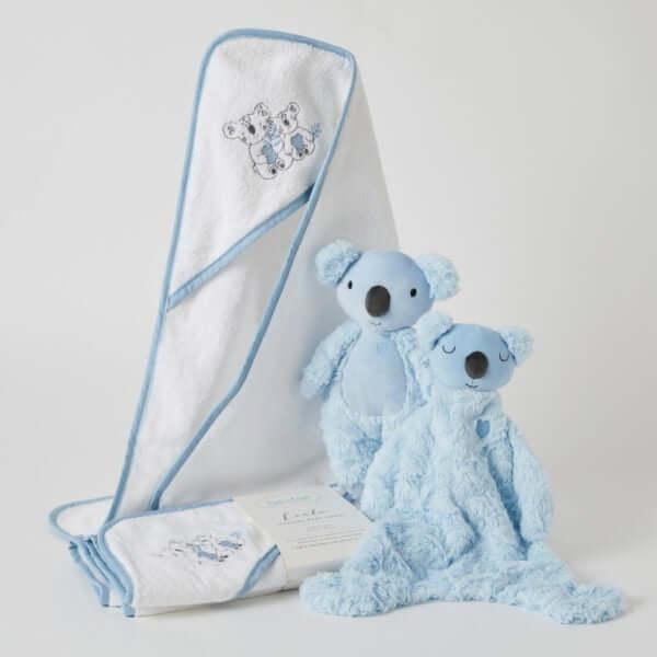 Koala Baby Hooded Towel - Blue