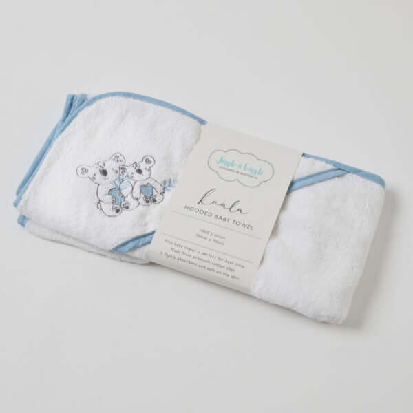 Koala Baby Hooded Towel - Blue