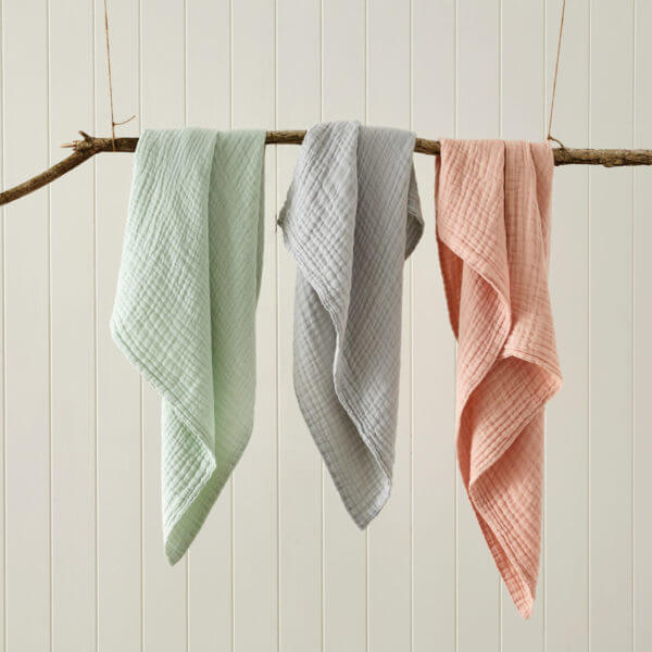 Double Muslin Cotton Blanket - Peach Whip