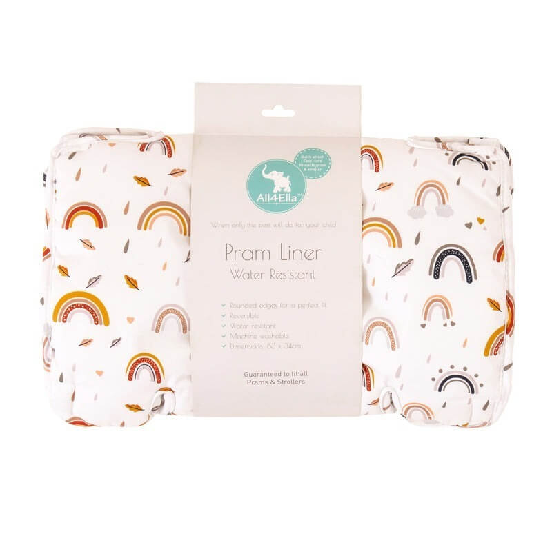 Pram Liner (Thicker Type) - Rainbow Dreams