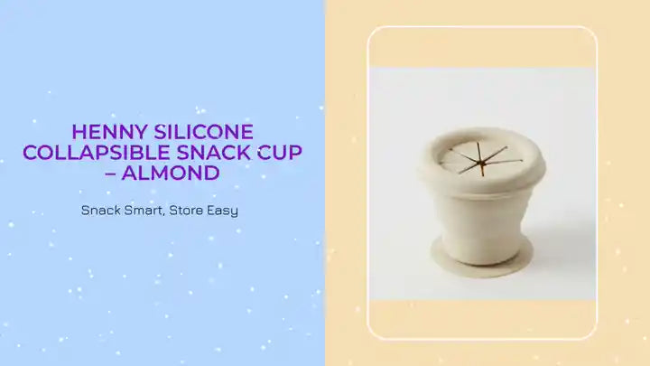 Henny Silicone Collapsible Snack Cup – Almond by@Outfy