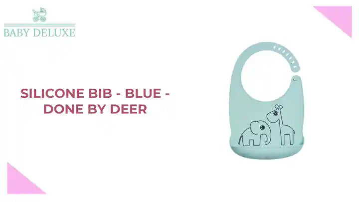 Silicone Bib - Blue - Done By Deer by@Outfy