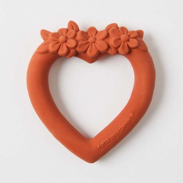 Teething Ring – Sweet Heart - Natural Rubber from Hevea Tree