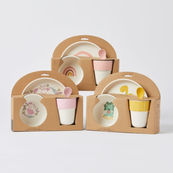 Bamboo Dinner Sets 4pc - Whimsical