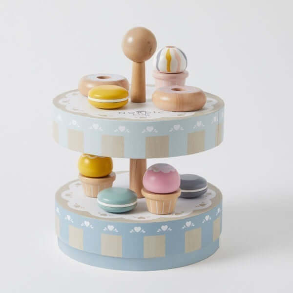 Wooden Cake Stand Set