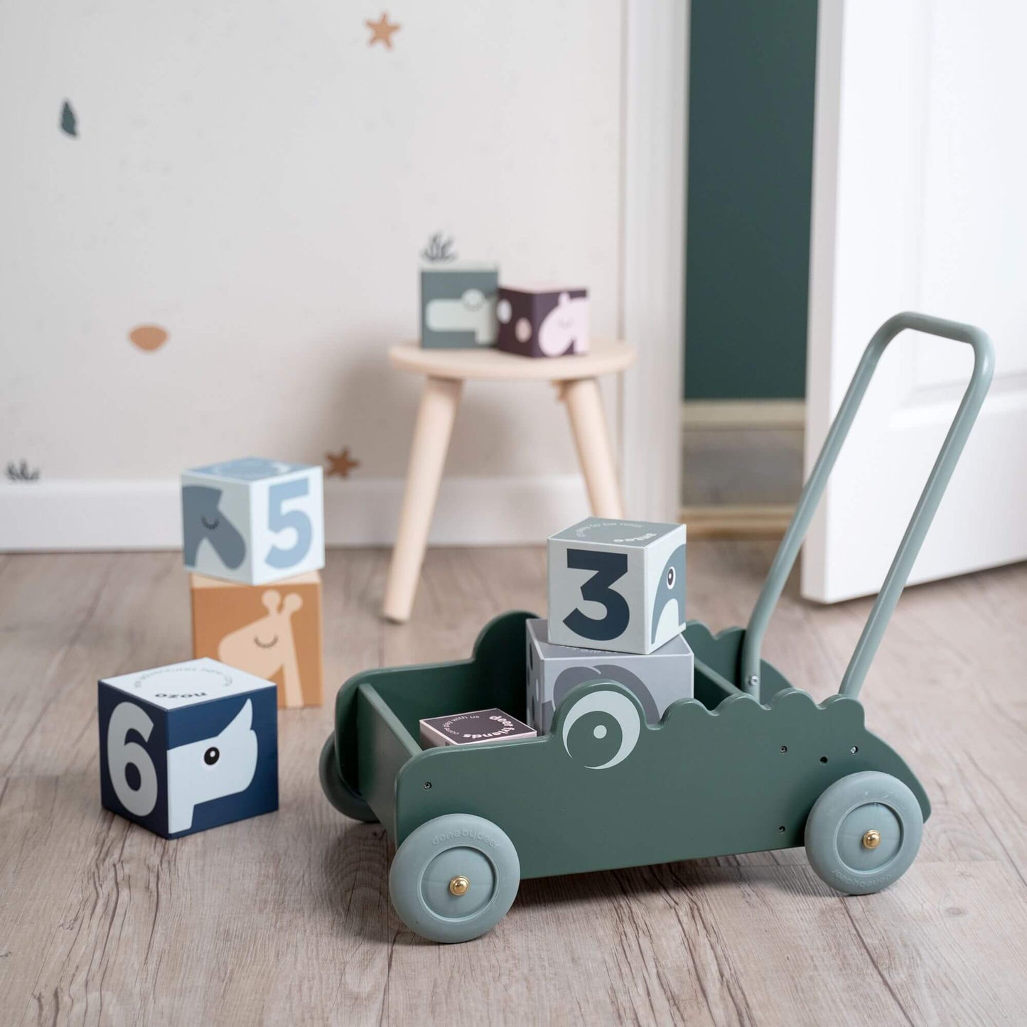 Baby Walker Croco Green - Done By Deer