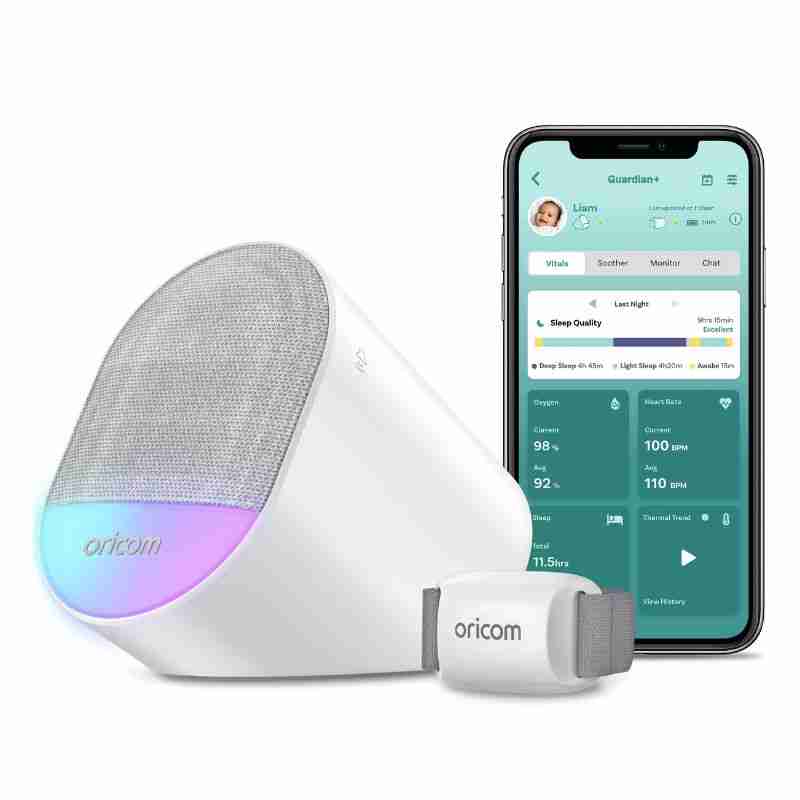 Oricom Guardian Plus Wearable Sleep Tracker & Smart Soother - OBHGPLUS