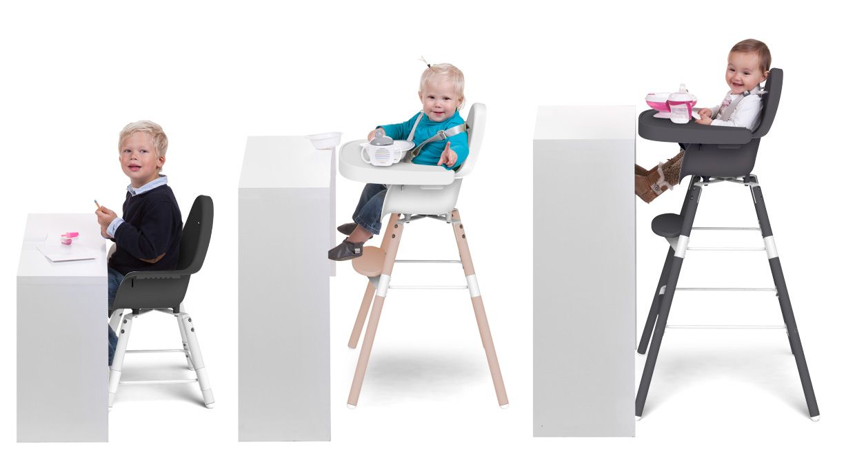 ABS Tray for High Chair - Black - Childhome Evolu 2