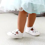 Girls Shoes - White Baby Girl Shoes - Lily