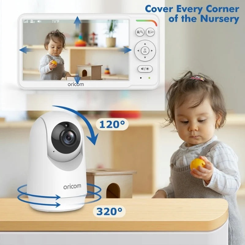 SC640 6" Video Baby Monitor with Motorised Pan/Tilt by Baby Deluxe