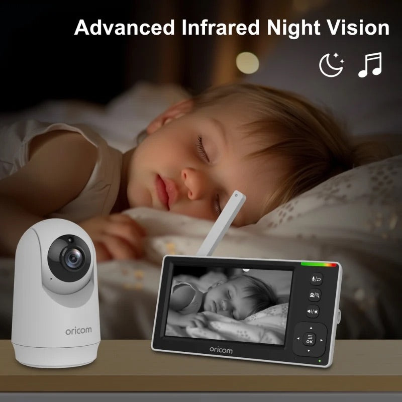 4.3" Video Baby Monitor With Motorised Pan-Tilt Camera - SC430 by Oricom