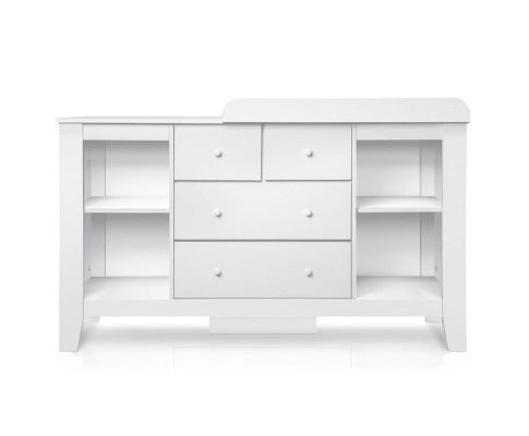 Baby Change Table with Storage Cabinet White - Convertible