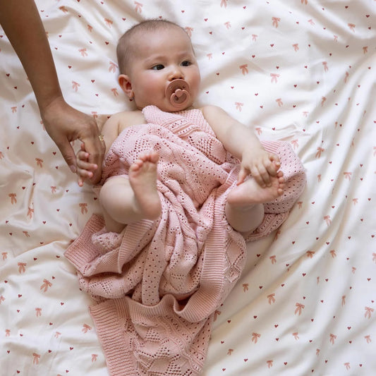 Baby Blanket - Pointelle Baby Blanket - Cam Cam Copenhagen