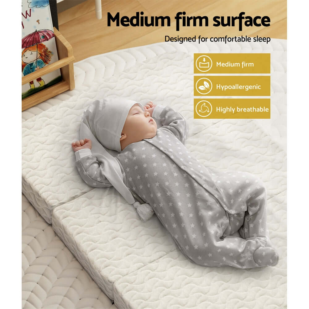 Cot Mattress - Portable - Foldable Foam Cool Gel