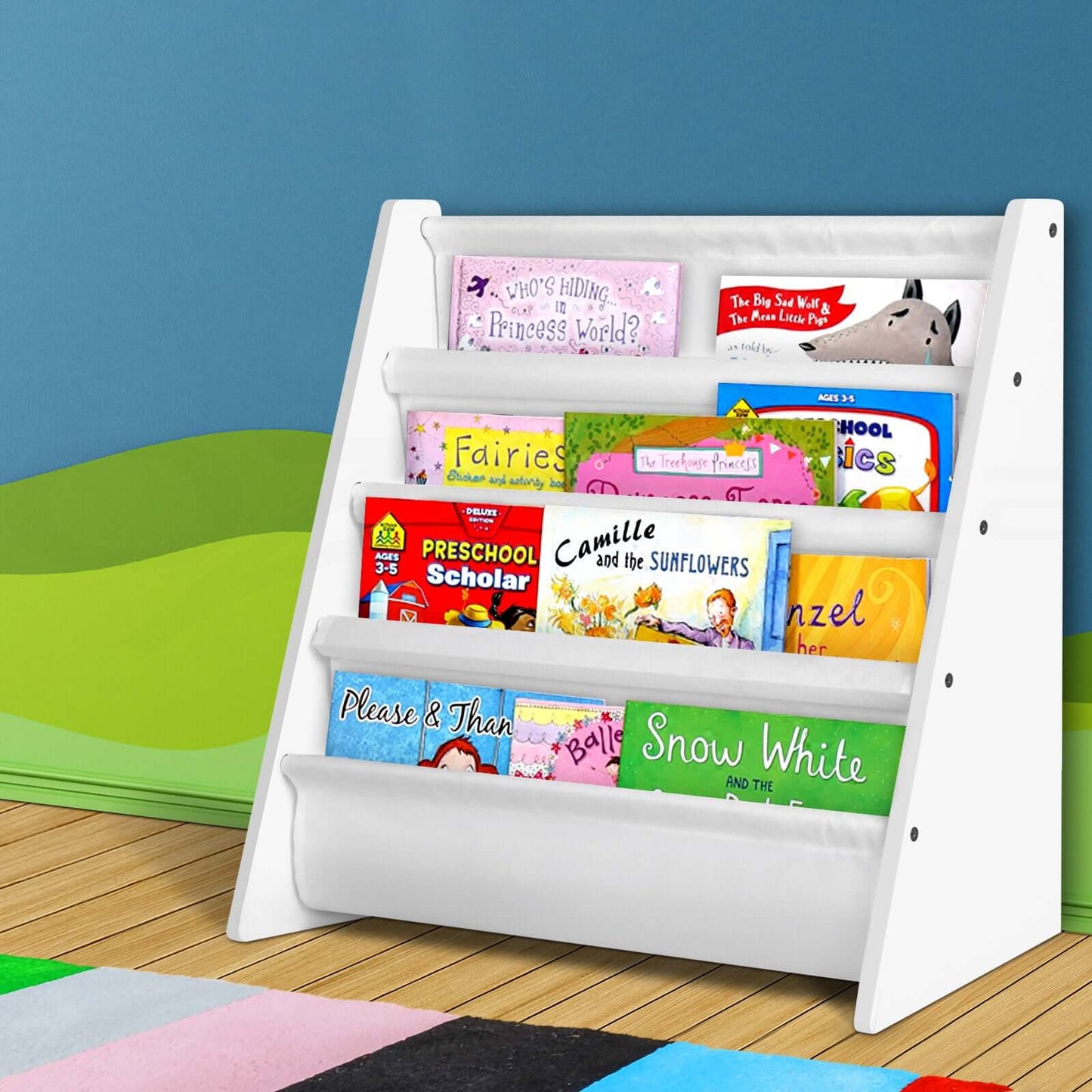 Kids Bookshelf - 4 tiers