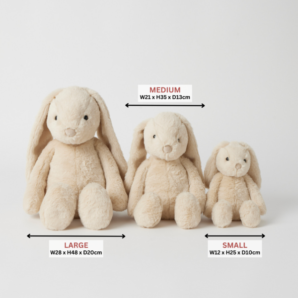 Beige Bunny - Small by Jiggle & Giggle
