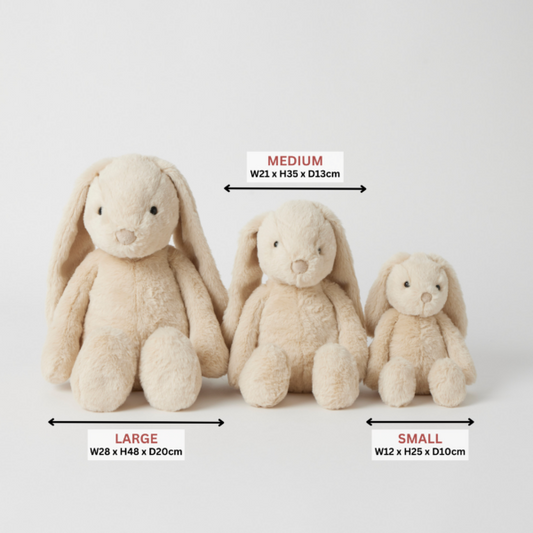 Beige Bunny - Small by Jiggle & Giggle