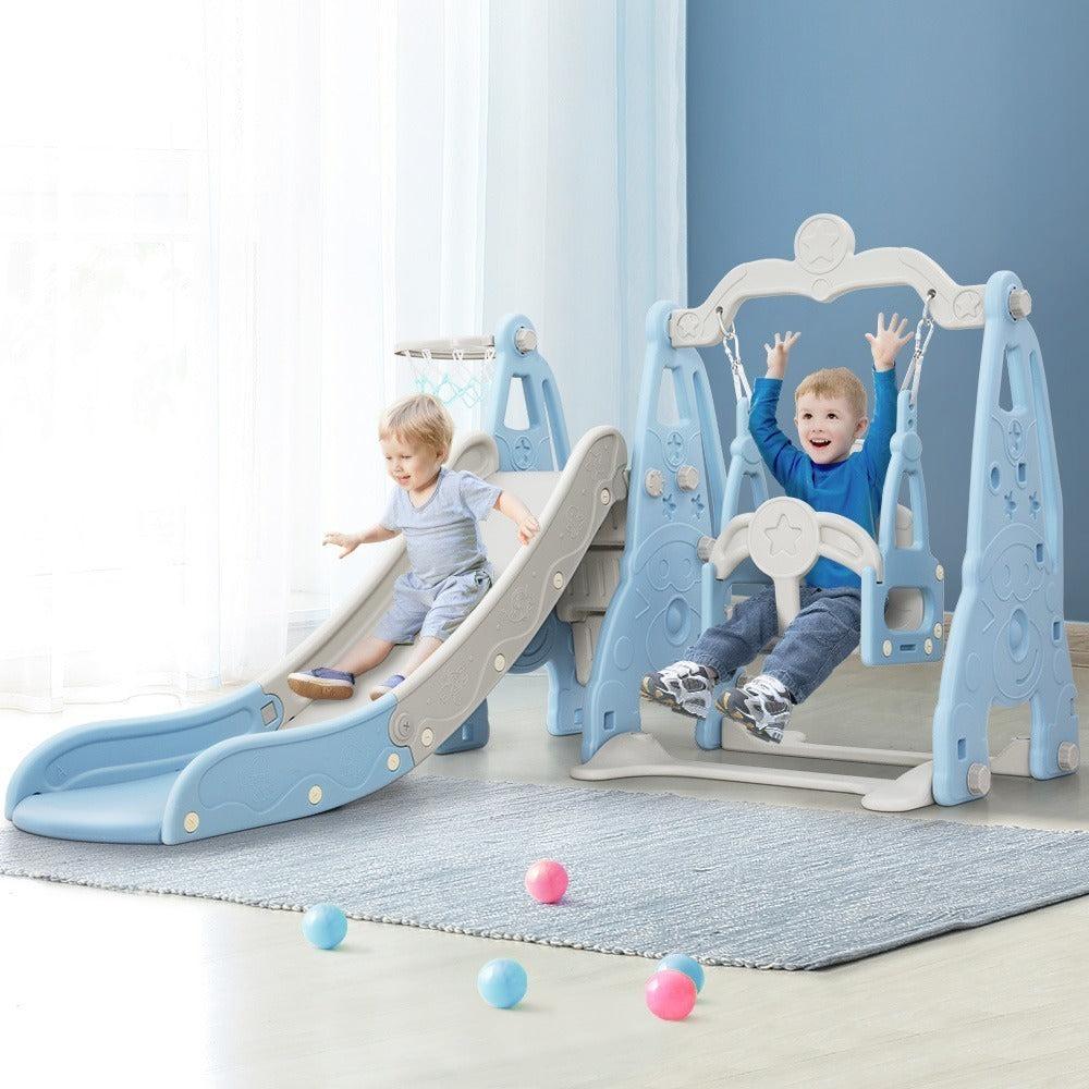 Baby Slide & Swing Set - Blue