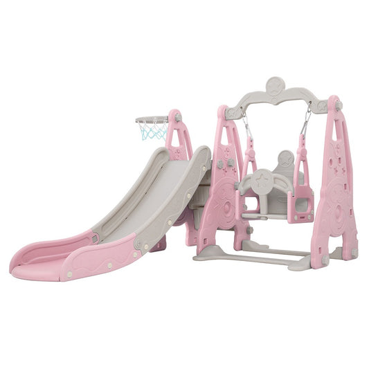 Baby Slide & Swing Set - Pink