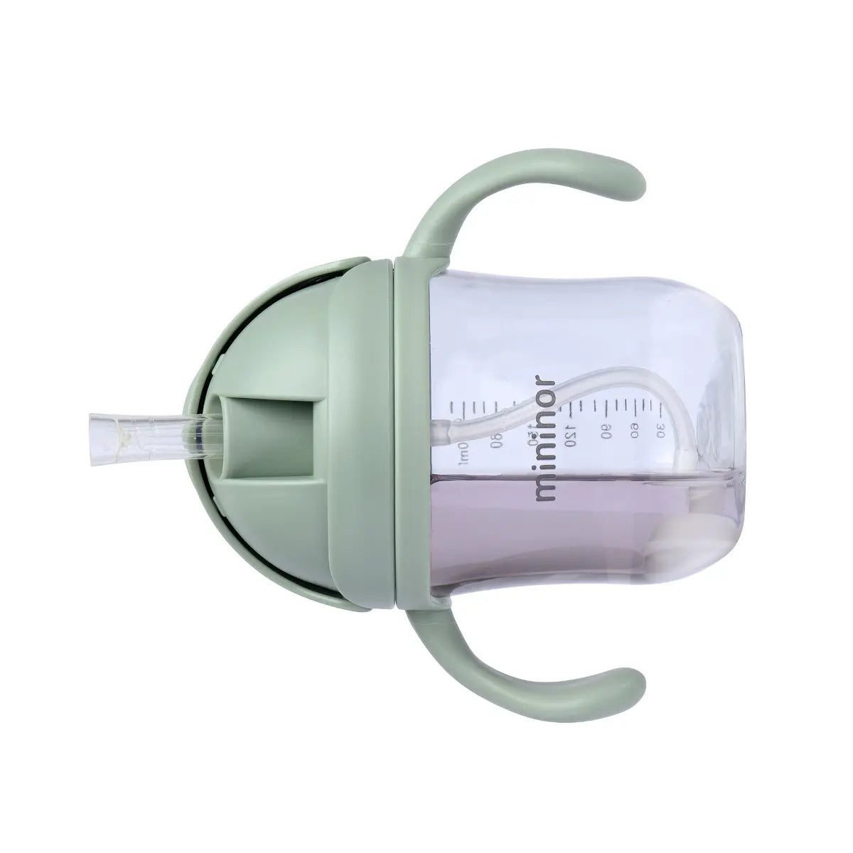 Straw Bottle Tritan 220ml - WILLOW GREEN