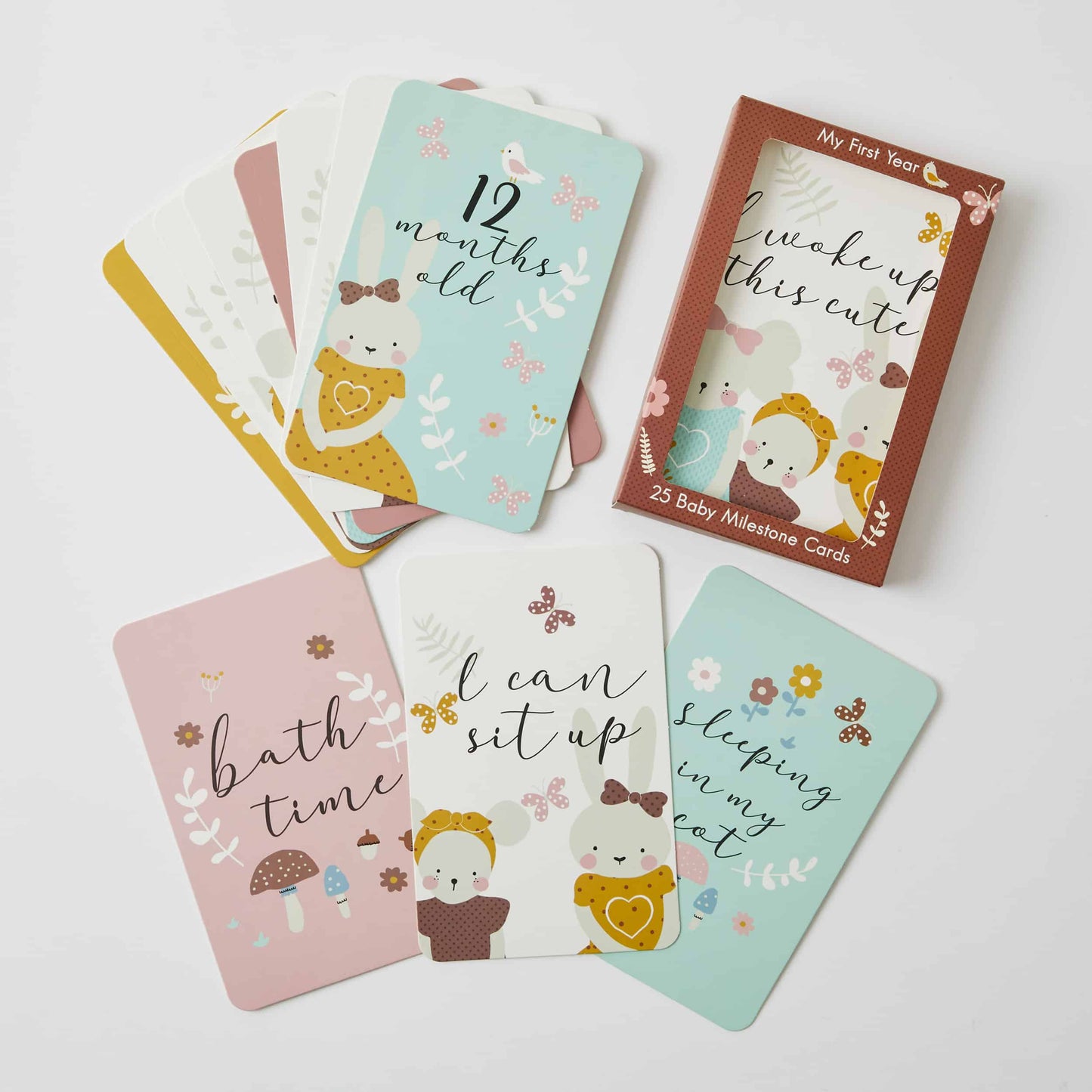 Baby Milestone Cards 25pc - In The Meadow - Jiggle & Giggle