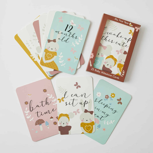 Baby Milestone Cards 25pc - In The Meadow - Jiggle & Giggle