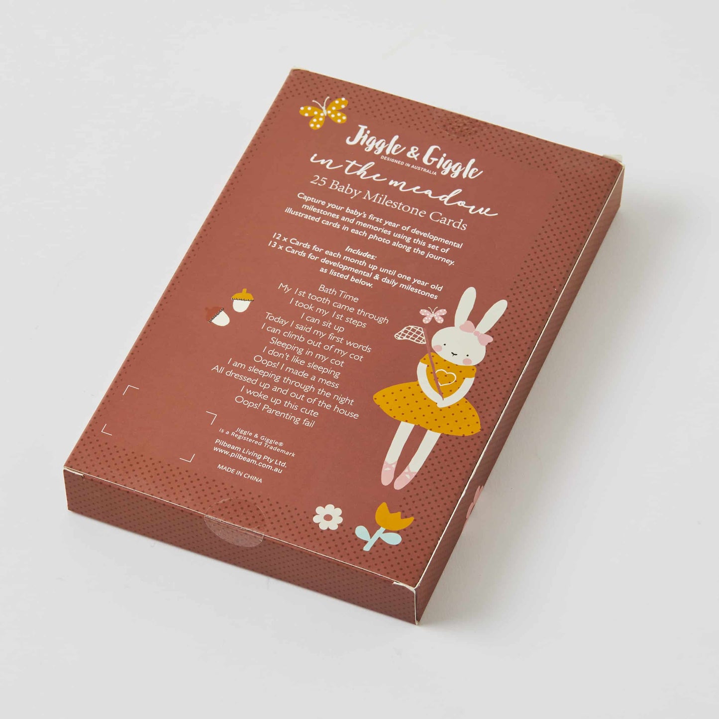 Baby Milestone Cards 25pc - In The Meadow - Jiggle & Giggle