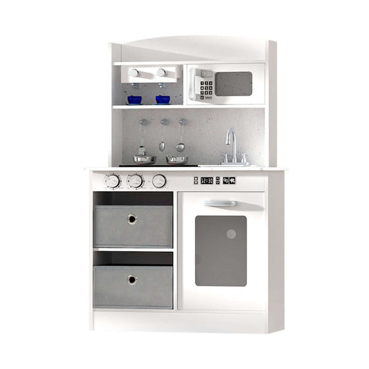 Kids Kitchen Play Set - White & Grey