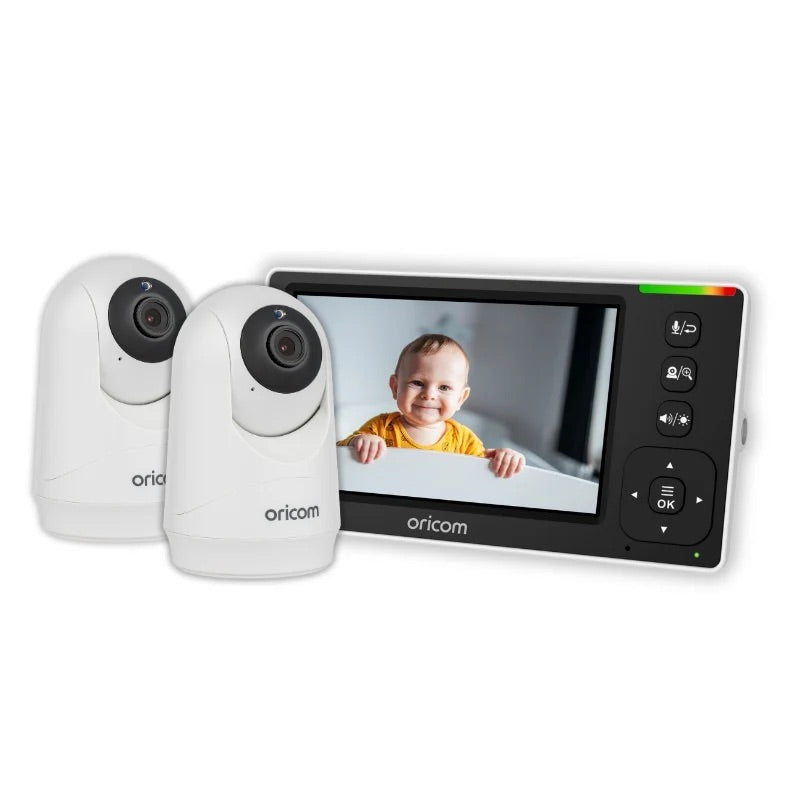 4.3" Video Baby Monitor With Motorised Pan-Tilt Camera + Additional Camera - SC430-2 by Oricom