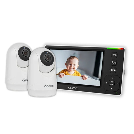 4.3" Video Baby Monitor With Motorised Pan-Tilt Camera + Additional Camera - SC430-2 by Oricom