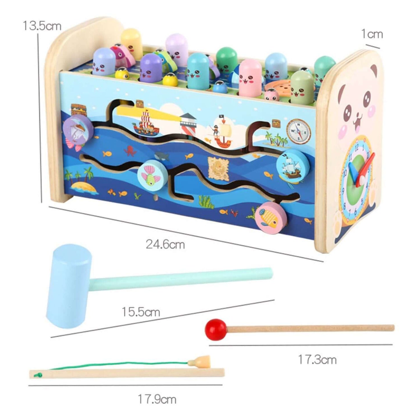 Sensory Toys with Hammering Pounding and Fishing Game