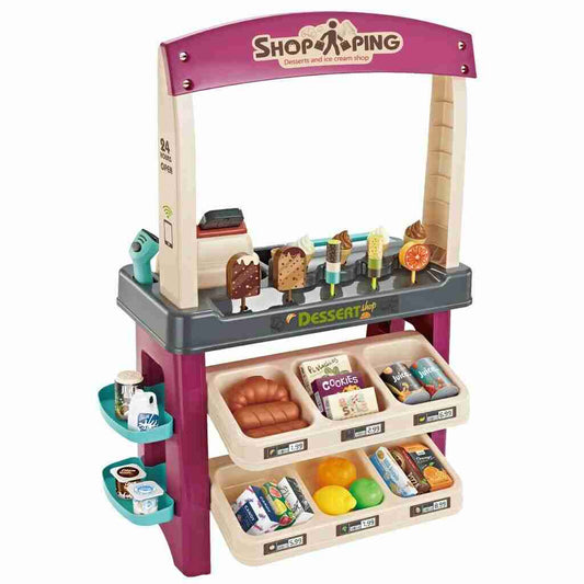 Kids Supermarket Ice Cream Cart Shop